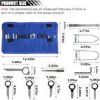 LAINLOY 20PCS Car Radio Removal Tool Kit, Professional Tooling Car Audio Stereo CD Player Removal Key Kit, Universal Radio Re