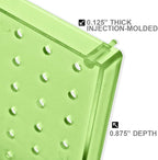 Azar Displays 900940-GRE The DIY Multi-Purpose 10-Piece Pegboard Wall Organizer Kit with One Panel and Accessory Assortment: 