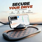Multifunction Car Anti Slip Mat, 360° Rotatable Phone Holder Dashboard Pad with Temporary Parking Number Rotatable Car Anti S