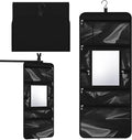 Hanging Toiletry Bag with Mirror for Men Women Travel Kit Large Foldable Beauty Dance Makeup Bag Organizer Storage Waterproof