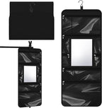 Hanging Toiletry Bag with Mirror for Men Women Travel Kit Large Foldable Beauty Dance Makeup Bag Organizer Storage Waterproof
