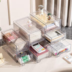 clear Drawer-Type Plastic Storage Box Bins Organizer，Family First Aid Kits Medicine cabinet Box Organizer,Closet ，Shelf，Ointm