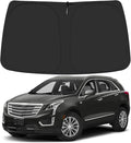 Windshield Sun Shade for 2017-2025 Cadillac XT5 Accessories, Foldable Window Sunshade Sun Visor Protector, Front Windshield Sunshade Sun Shield Blocks UV Rays Heat