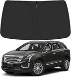 Windshield Sun Shade for 2017-2025 Cadillac XT5 Accessories, Foldable Window Sunshade Sun Visor Protector, Front Windshield Sunshade Sun Shield Blocks UV Rays Heat