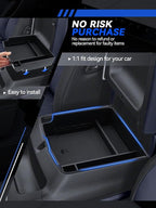 for Model 3 Center Console Organizer Armrest Tray Middle Storage Box Insert Container Durable ABS Plastic Accessories 2024 2025