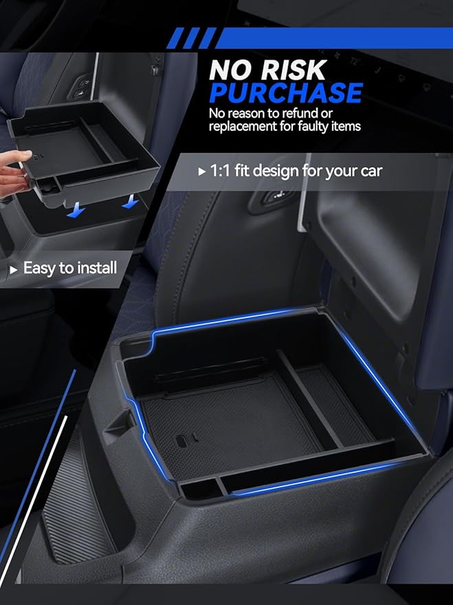 for Model 3 Center Console Organizer Armrest Tray Middle Storage Box Insert Container Durable ABS Plastic Accessories 2024 2025