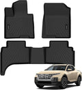 All Weather Floor Mat Fit for Hyundai Santa Cruz 2022-2025 2026 TPE Rubber Liners Santa Cruz Accessories All Season Guard Odorless Anti-Slip Liner Black