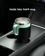 Upgraded Car Cup Holder Expander Adapter with Offset Adjustable Base, Compatible with Yeti 14/24/36/46oz Ramblers, Hydro Flas