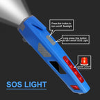 LUXON 8-in-1 Car Emergency Escape Safety Tool Kit:Window Breaker,Seat Belt Cutter,LED Flashlight,Rescue Tool USB Charger,Sire