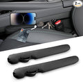 Leather Car Seat Gap Filler Universal for Car Truck SUV to Block The Gap Between Seat and Console Stop Things from Dropping 2 Sets Black