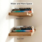 INHABIT UNION 31.5in Floating Shelves for Wall, Wall Mounted Shelves for Decor Storage Set of 2, Floating Shelf for Bedroom, 