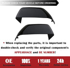 1 Pair Tow Mirror Cover Cap (Black Paintable) | For 2017-2024 Ford Super Duty F250 F350 F450 F550 Truck Accessories Replacement | Driver&Passenger Side Exterior Plastic Top Half Door Mirror Caps