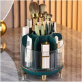 Makeup Organizer Vanity 360 Rotating Makeup Organizer Spinning Makeup Organizer for Vanity, Makeup Brush Holder 7-Slot Fits M