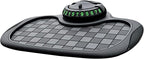 Multifunctional Car Dashboard Anti-Slip Mat with Phone Holder and Parking Number Display, Heat Resistant PVC Non-Slip Pad for
