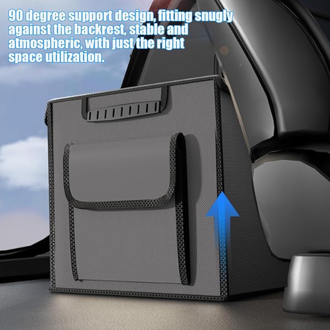 Car Trunk Organizer, Collapsible Multi Compartment Waterproof Sturdy Vehicle Trunk Container Box, Sturdy Automotive Interior S