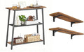 HOOBRO Floating Shelf and Console Table, Wall Mounted Storage Shelves 2-Tier, Small Entryway Table with Storage Shelves,BF42B