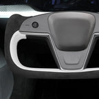 MEWANT Hand Stitched Tesla Model S Yoke Steering Wheel Cover Wrap for Tesla Model S 2021-2023 / Model X 2021-2023 Tesla Yoke Steering Wheel Accessories(3D Style)