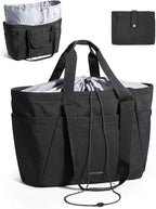 BAGSMART Reusable Grocery Bags, Large Beach Bag, Foldable Tote for Shopping Moving Holiday Travel Packing