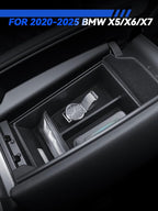 for BMW X5/X6/X7 Center Console Organizer 2020 2021 2022 2023 2024 2025 2026 BMW X5/X6/X7 Accessories Armrest Tray Middle Storage Box Insert Container Durable ABS Plastic