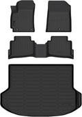 Auxko All Weather Floor Mats Cargo Mat for Kia Seltos 2024 2025 2026 TPE Liners All Season Accessories Guard Odorless Anti-Slip Floor Liners Trunk Tray for Kia Seltos 2026 2025 2024