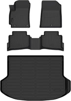 Auxko All Weather Floor Mats Cargo Mat for Kia Seltos 2024 2025 2026 TPE Liners All Season Accessories Guard Odorless Anti-Slip Floor Liners Trunk Tray for Kia Seltos 2026 2025 2024