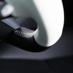 MEWANT Hand Stitched White Leather Tesla Model 3 Steering Wheel Cover for Tesla Model 3 2017-2023 / Model Y 2020-2023 for Tesla Model 3/Y Accessories