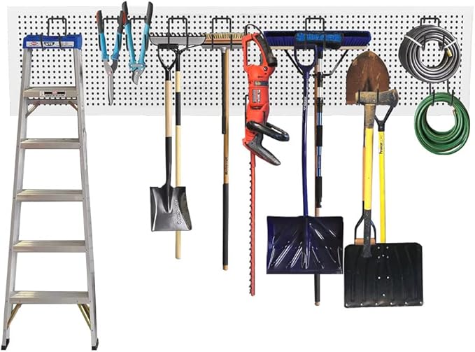 KINOMI 24 Pack Pegboard Hooks Heavy Duty Pegboard Drill Holder Power Tool Holder, Value Set, Large Pegboard Accessories and H