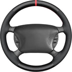 MEWANT Hand Sewn Steering Wheel Cover Wrap for Ford Mustang 1994-2004 Steering Wheel Accessories for Ford Mustang 1994-2004