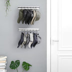 Mkono Hat Rack for Wall Wooden Baseball Caps Organizer with 20 Hooks Rustic Cowboy Hat Hanger Wall Mounted Caps Display Rack 