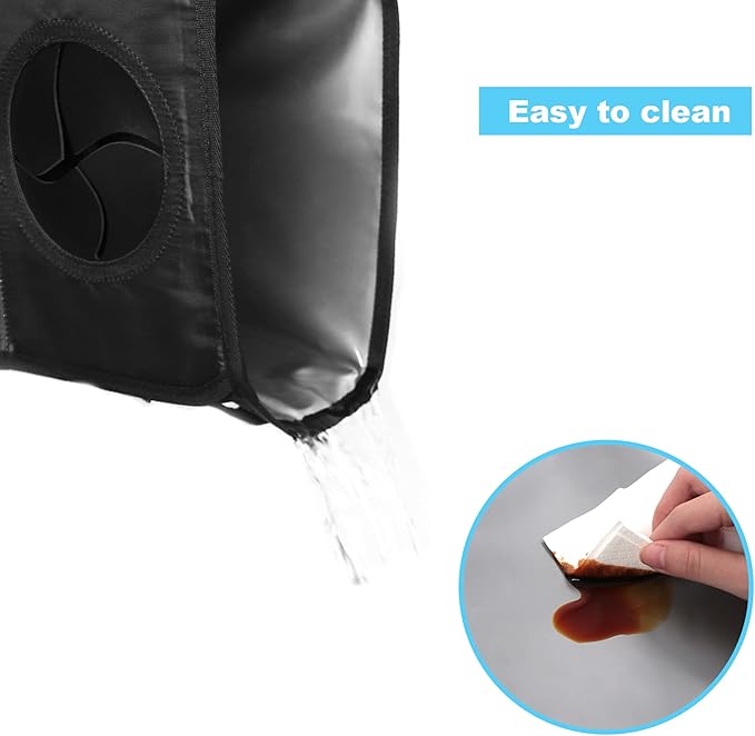 Leak Proof Car Trash Bag Waterproof Garbage Can with Lid for SUV Front Seat Multipurpose Car Hanging for Headrest Collapsible and Portable with Storage Mesh Pocket, Large/ Black