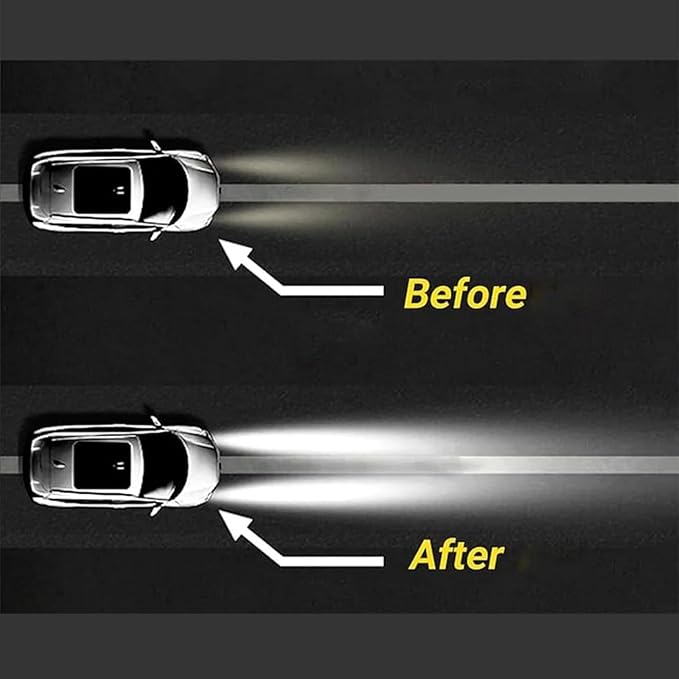 Q4 Headlight Restoration Kit,Headlight Cleaner, Automotive Headlamp Restoration Fluid,Yellowed Automotive Headlamps,Blurring 