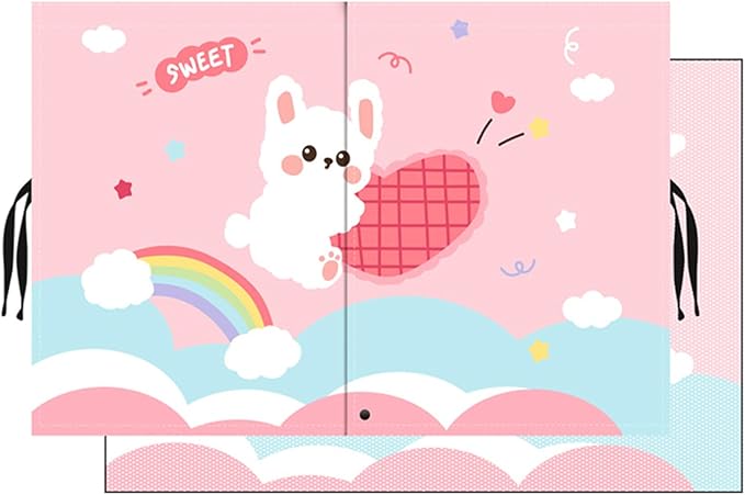 Car Sun Shade for Baby - EOHMAK Car Side Window Sun Shade Cover Upgrade Double Opening Car Interior Curtain Sun Blocker Blind (Pink Rabbit, 1 Pack)