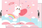 Car Sun Shade for Baby - EOHMAK Car Side Window Sun Shade Cover Upgrade Double Opening Car Interior Curtain Sun Blocker Blind (Pink Rabbit, 1 Pack)