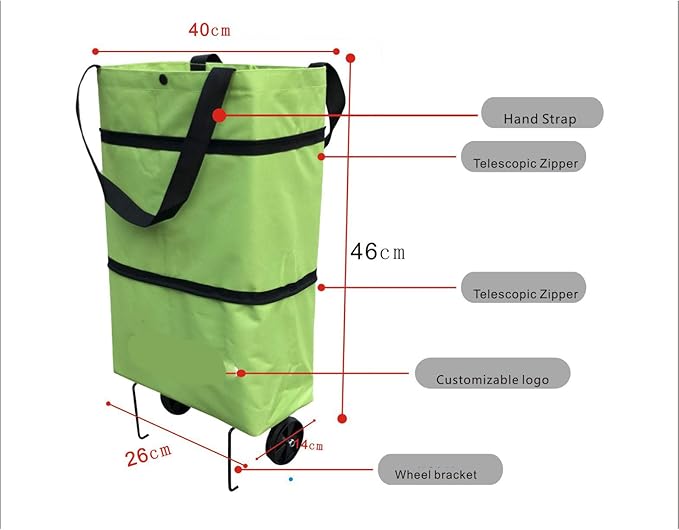 Reusable Grocery Bags with Waterproof Coating and Folding Wheels - Foldable Tote Bags for Shopping, Multi-Purpose Storage for Groceries(Coffee Flower)