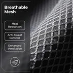 Beaded Car Seat Cover – Wooden Bead Massage Support with Breathable Cooling Mesh – Universal Fit for Sedan, SUV & Truck (1 Pa