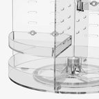 HBlife 360 Rotating Makeup Organizer Plus Size Adjustable Carousel Large Capacity Revolving Perfume Organizer Skincare Organi