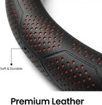 Leather Steering Wheel Cover for Chevy Silverado 1500 2500 3500, for GMC Sierra 1500 2500 3500, for Toyota RAV4 Corolla Camry