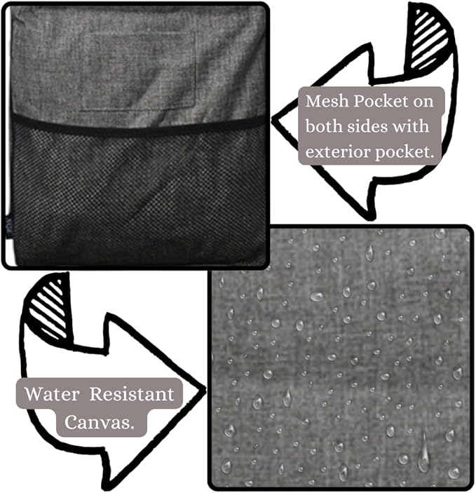 NGIL Extra Large Utility Tote Reusable Grocery Bag Oversized Collapsible for Groceries, Storage, Picnic, Beach (Gray)