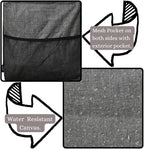 NGIL Extra Large Utility Tote Reusable Grocery Bag Oversized Collapsible for Groceries, Storage, Picnic, Beach (Gray)
