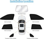 KUST Car Window Shades for 2020-2025 Subaru Outback Accessories Windshield Sun Shade Side Rear Window Covers Sunshade Privacy Protection for Camping Blackout UV Block Full Set 7PCS