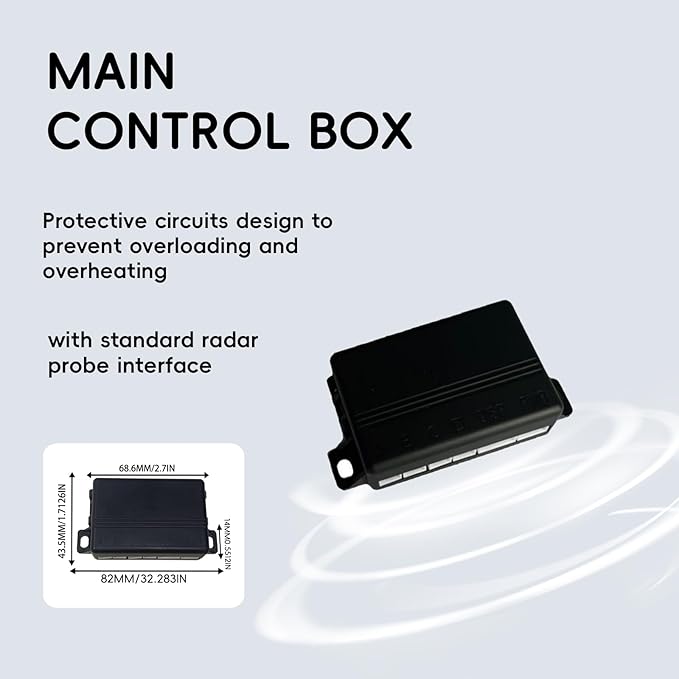 New Feature Rear Parking Sensor with Selectable Distance in Feet, Bidirectional Display Options, and Customizable Numeric Ori