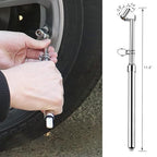 ATsafepro Semi Truck Tire Pressure Gauge, Heavy Duty Tire Gauge Range to 150PSI/10Bar,Dual Head Air Pressure Gauge for RV, Semi, Truck,SUV and Car