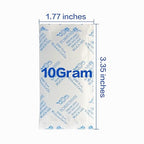 10 Gram Silica Gel Packets, Reusable Desiccant Packs for Storage, Rechargeable Moisture Absorber Food Grade Silica Gel Packs