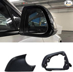 Fits For Tesla Model 3 Right Passenger Side Wing Mirror Cover and Mirror Frame Set Rearview Lower Holder Tray Cap Housing 2017-2024(right side black)