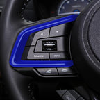 Auovo Center Console Steering Wheel Cover Trims for Subaru Crosstreck Outback Legacy Accessories 2018-2026 for Subaru Impreza 2017-2026/19-26 Forester/Ascent 2018-2026 (Blue)