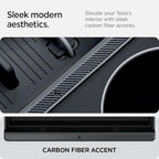 Spigen Non-Slide Center Console Organizer (Expanded Capacity) for Tesla Model Y Juniper (Only Premium & Performance 2025/26) and Model 3 Highland (Standard, Premium & Performance 2024/25/26)