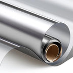 One Way Uncut Roll Window Tint Film Mirror Privacy UV Reflective Car Home Office Glass Scratch Resistant Film,for Privacy and Heat Reduction (Silver, 20" Inches x 20'Feet)