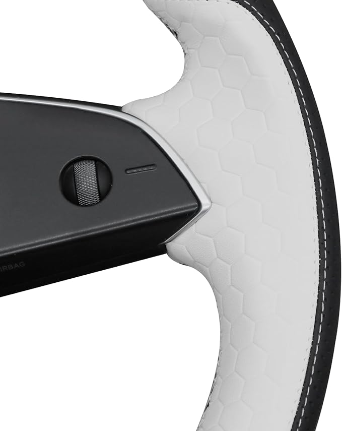 MEWANT Tesla Model 3 Highland/Model Y DIY Stitching Steering Wheel Cover Wrap for Tesla Model 3 Highland 2023-2025/Model Y 2025 Highland for Tesla Model 3/Model Y Accessories