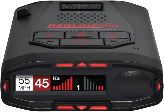 Escort Redline 360c Plug and Play Radar Detector - Extreme Range, Rapid Response Times, Full Stealth, 360 Degree Awareness, A