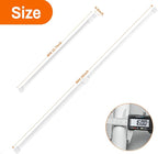 6 Pack Spring Tension Curtain Rod Adjustable Length for Kitchen, Bathroom, Cupboard, Wardrobe, Window, Bookshelf DIY Projects